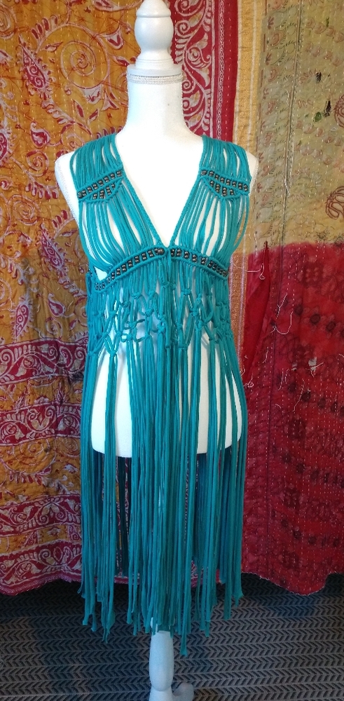Braided hippie vest